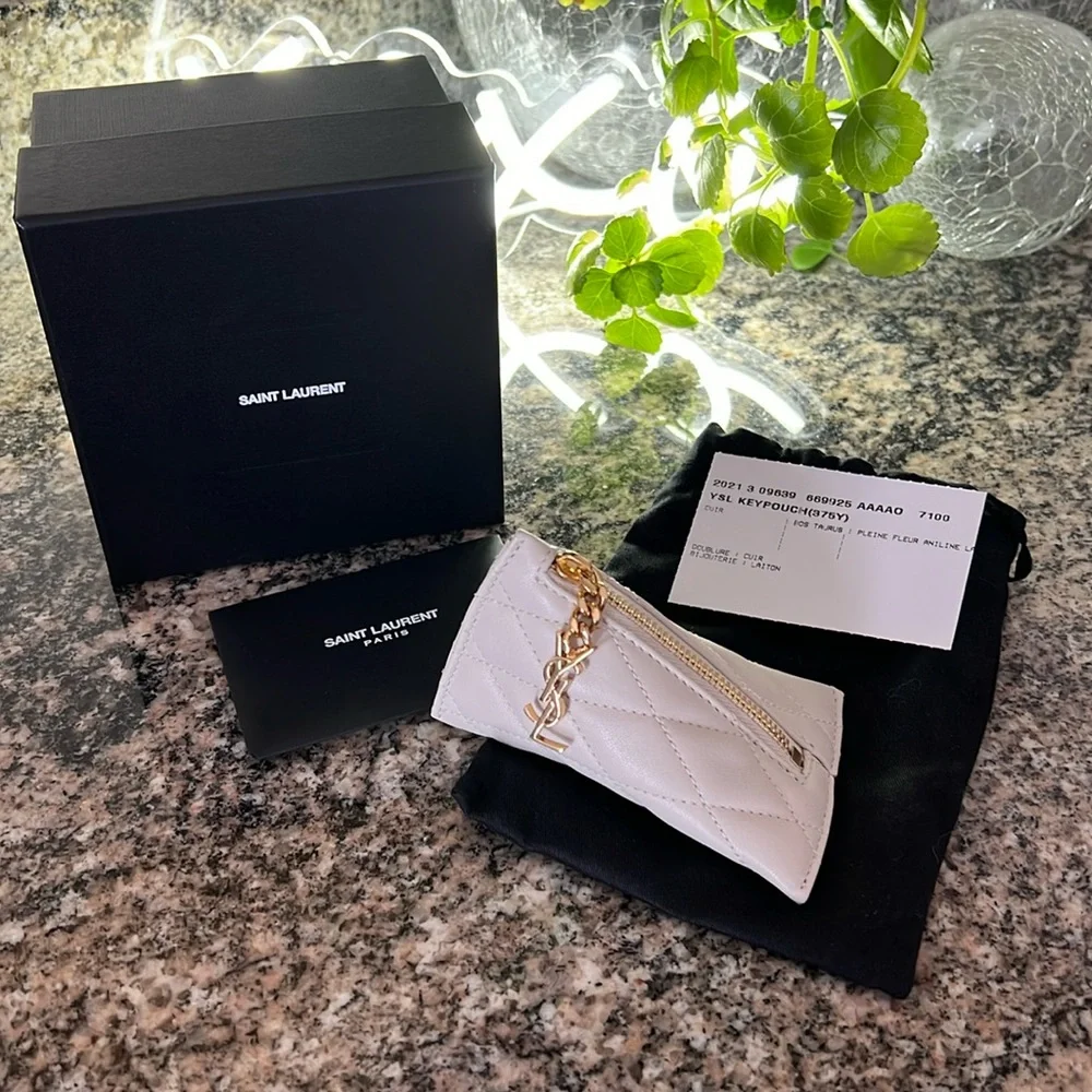 Yves Saint Laurent Berlingo Charm Key Pouch